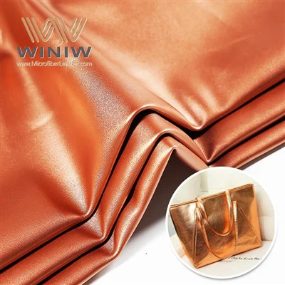 Kulit mikrofiber PU vegan berkualitas tinggi untuk tas